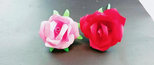 玫瑰花怎么叠：手残党也能学会的玫瑰花折纸，情人节送给女神惊喜，手工折纸详解